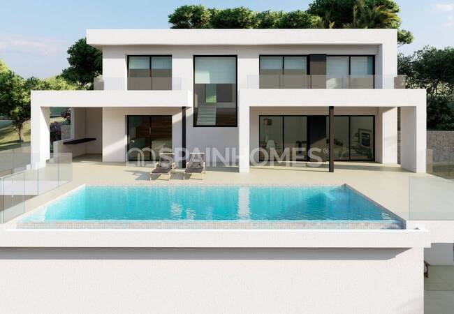 Villa Con Vistas Al Mar En Un Complejo En La Costa Blanca 2