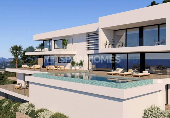 Роскошная Вилла с Видом на Море и Бассейном в Бенитачель