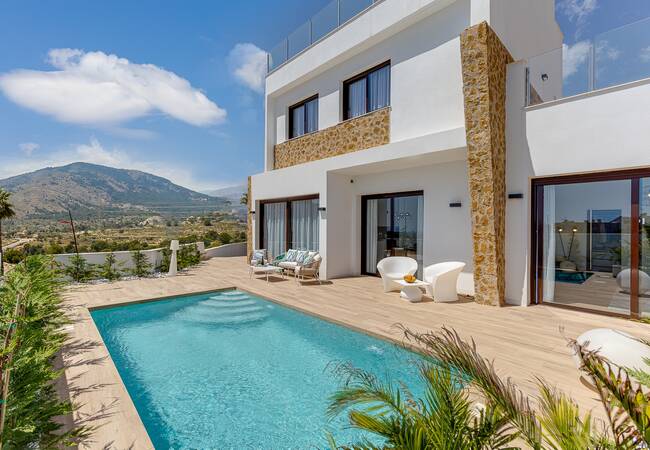 Sea View Mediterranean Villas with Private Pools and Gardens
