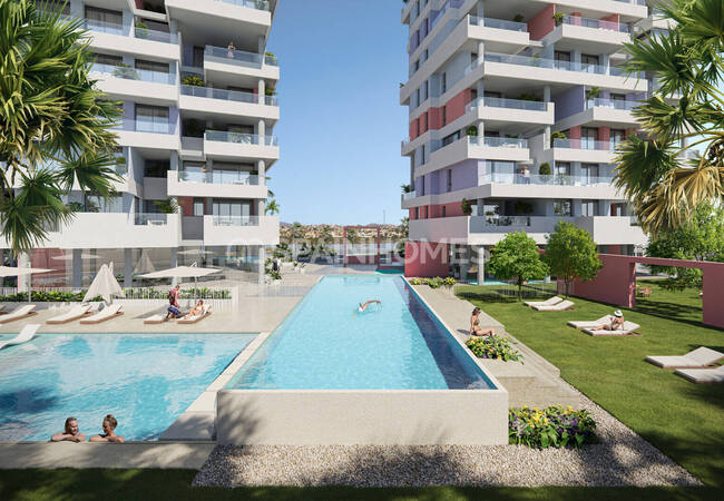 Neue Wohnungen In Einem Komplex Mit Großem Bereich In Calpe 4