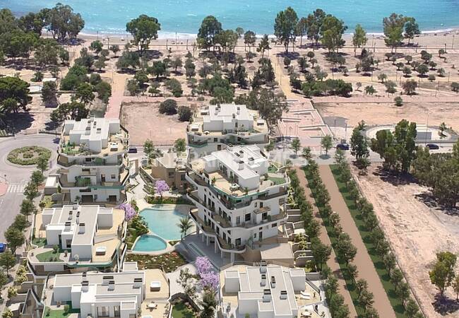 La Vila Joiosa'da Havuzlu Sitede Deniz Manzaralı Daireler 3