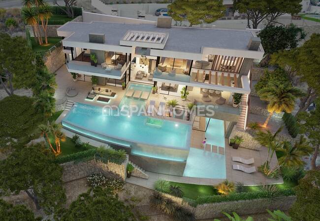 Calpe'de Ayrıcalıklı Konumda Modern Tasarımlı Lüks Villa 2