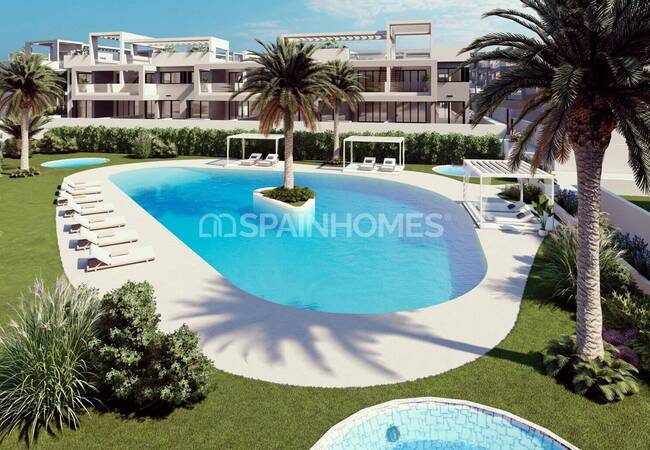 Lake View Apartments in a Complex with Pool in Torrevieja