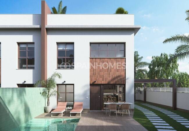 Chic Townhouses with Private Gardens in Pilar De La Horadada 1