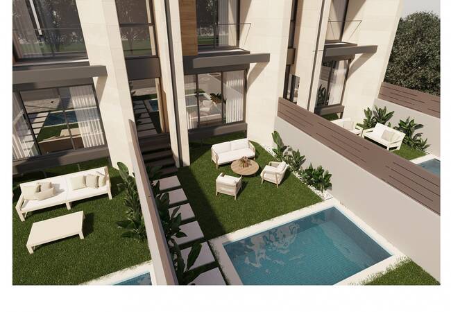 New Build Duplex Houses for Sale in Gata De Gorgos Alicante