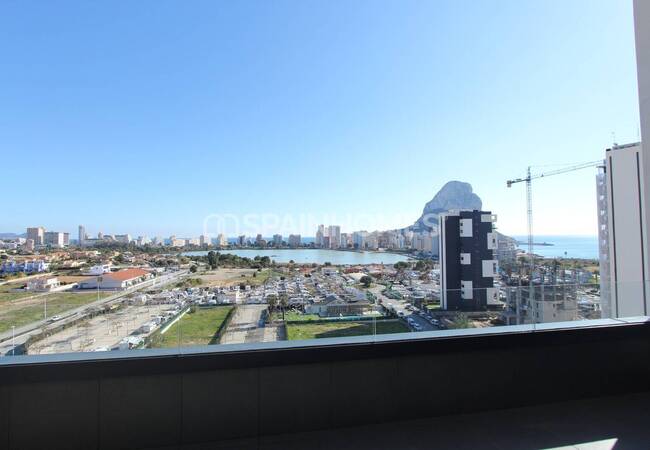 Alicante Calpe'de Sahile Yakın Deniz Manzaralı Daireler 4