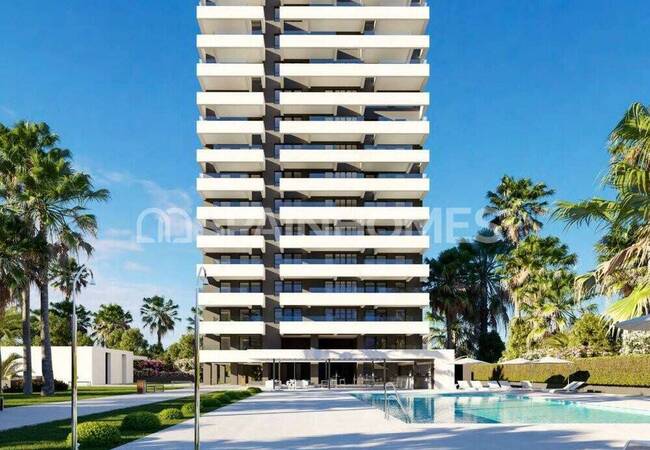Alicante Calpe'de Sahile Yakın Deniz Manzaralı Daireler 1