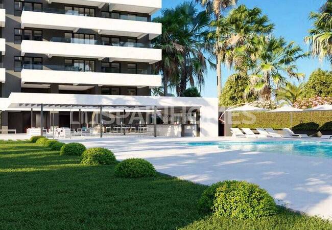 Alicante Calpe'de Sahile Yakın Deniz Manzaralı Daireler 3