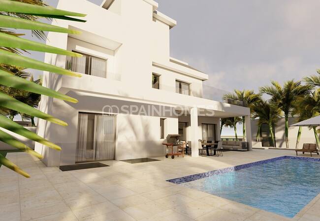 Rojales Ciudad Quesada'da Şık Tasarımlı Müstakil Villalar 1