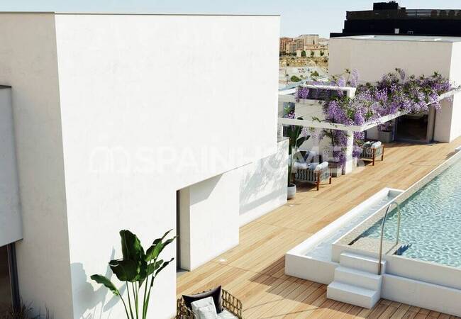 Alicante Şehir Merkezinde Deniz Manzaralı Şık Daireler 3