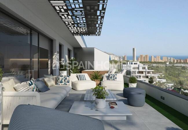 Chic Apartments Near the Beach and Benidorm City in Finestrat