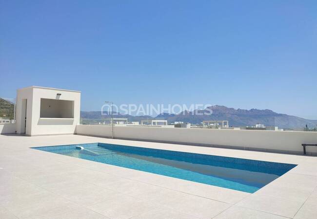 Polop'ta Geniş Teraslı Akdeniz Stilinde Şık Villalar 4