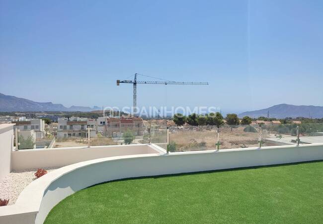 Polop'ta Geniş Teraslı Akdeniz Stilinde Şık Villalar 21