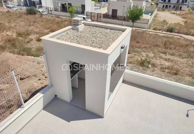 Polop'ta Geniş Teraslı Akdeniz Stilinde Şık Villalar 16