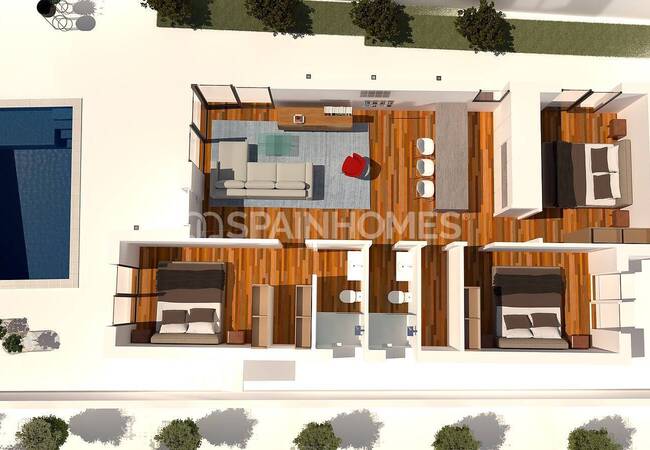 Stylish Villa with Terraces in Campoverde, Pilar De La Horadada 3