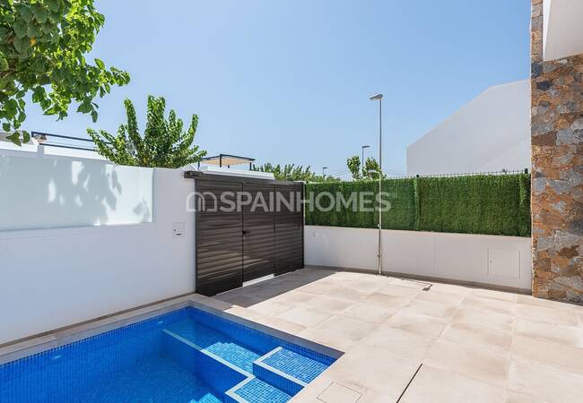 Pilar De La Horadada'da Havuzlu ve Teraslı Yarı Müstakil Evler 5