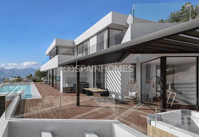 Alicante Altea’da Panoramik Manzaralı Satılık Yeni Villa 5