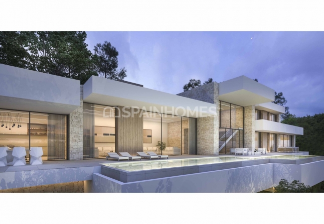 Moraira Alicante'de Deniz ve Doğa Manzaralı 5+1 Villa 2