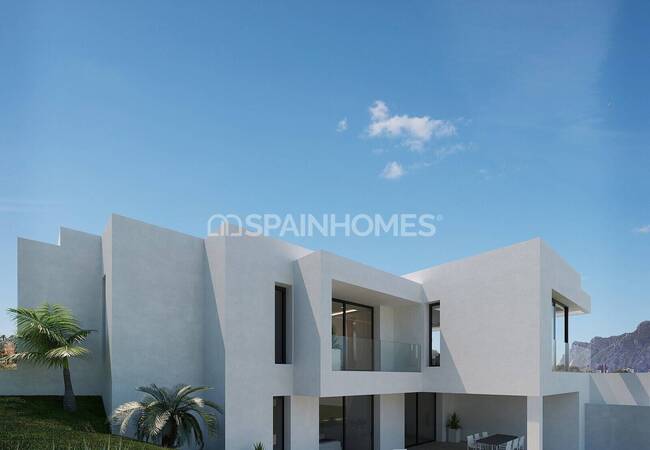 Calpe Alicante'de Deniz Manzaralı Şık Tasarımlı Müstakil Villa 2