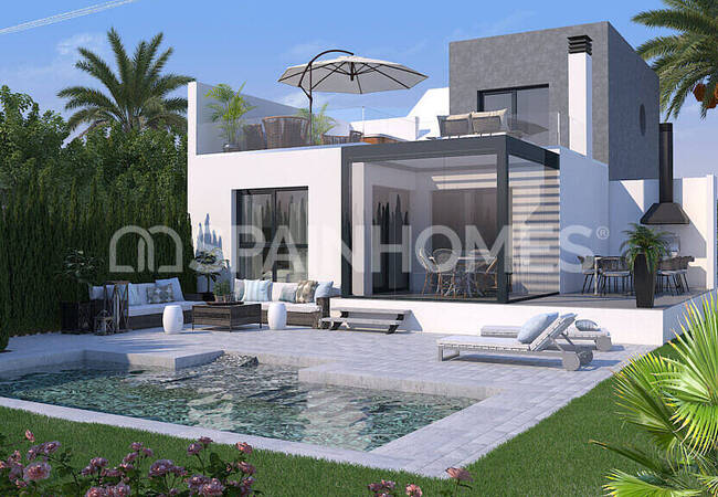 Villas with Private Pool and Garden in San Juan, Alicante