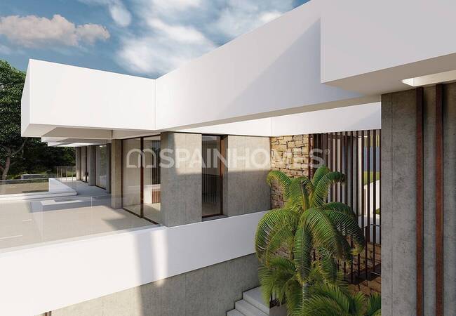 Villa with Open Sea and City Views in Altea, Alicante 10