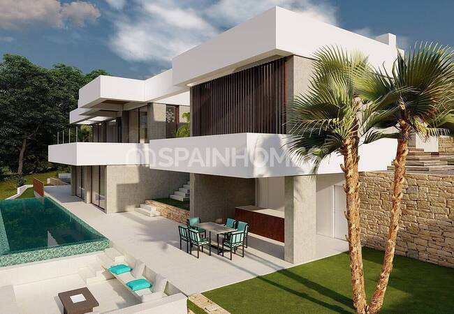 Villa with Open Sea and City Views in Altea, Alicante 7