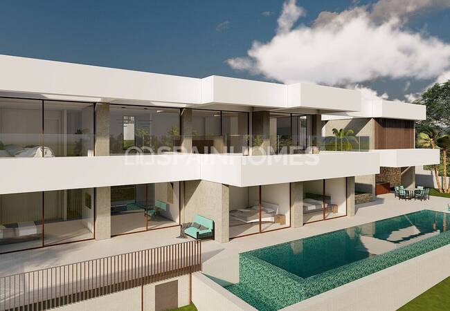 Villa with Open Sea and City Views in Altea, Alicante 8