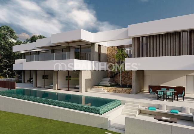 Villa with Open Sea and City Views in Altea, Alicante 9