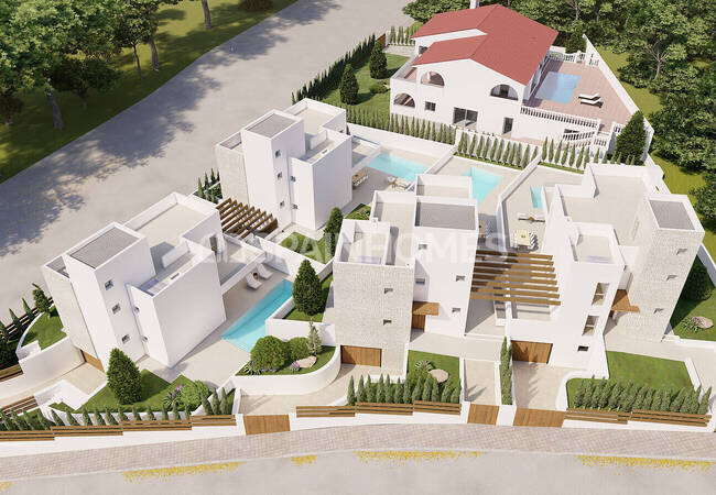 Alfaz Del Pi'de Akdeniz Mimarisine Sahip Havuzlu Villalar 4