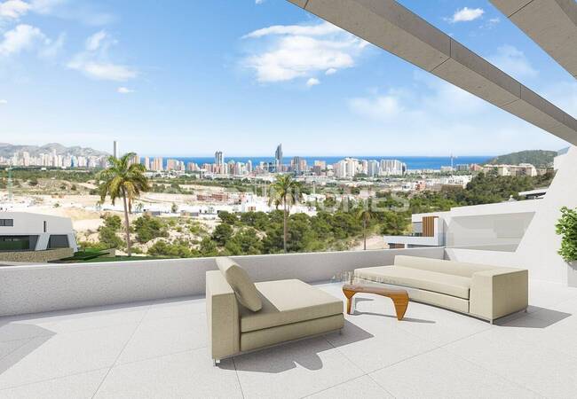Immobiliers Luxueux Vue Mer Dans Résidence Finestrat Alicante