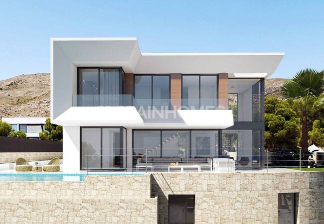 Alicante Finestrat'ta Eşsiz Manzaralı ve Lüks Tasarımlı Villa 3