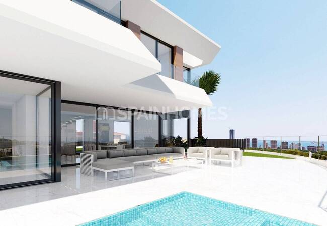 Alicante Finestrat'ta Eşsiz Manzaralı ve Lüks Tasarımlı Villa 5