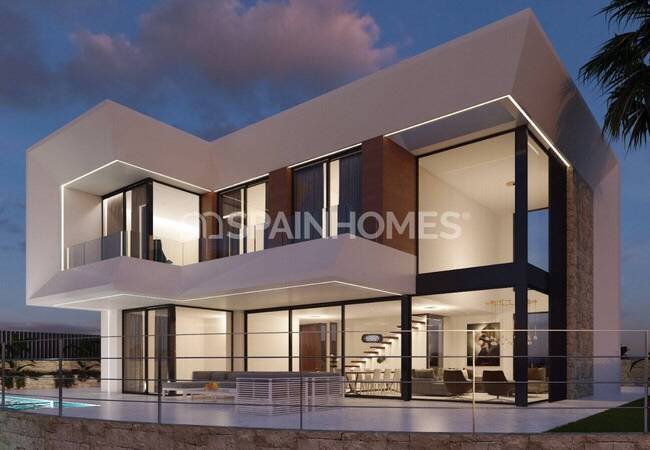 Alicante Finestrat'ta Eşsiz Manzaralı ve Lüks Tasarımlı Villa 9