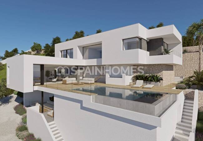 Alicante Benitachell'de Eşsiz Konumlu ve Deniz Manzaralı Villa 1