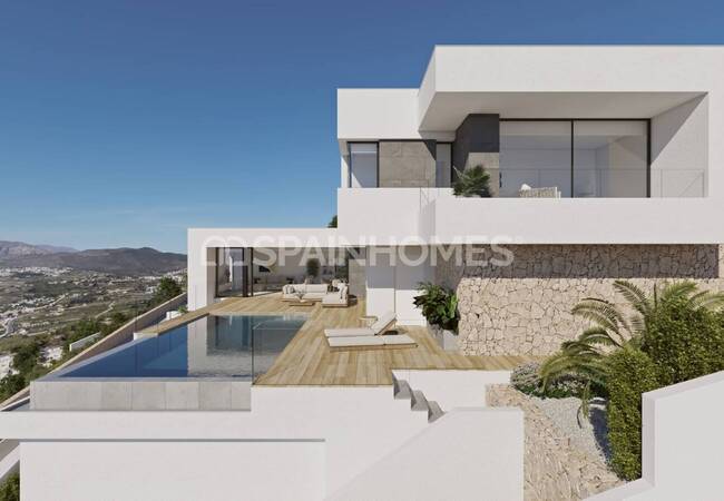 Alicante Benitachell'de Eşsiz Konumlu ve Deniz Manzaralı Villa 3