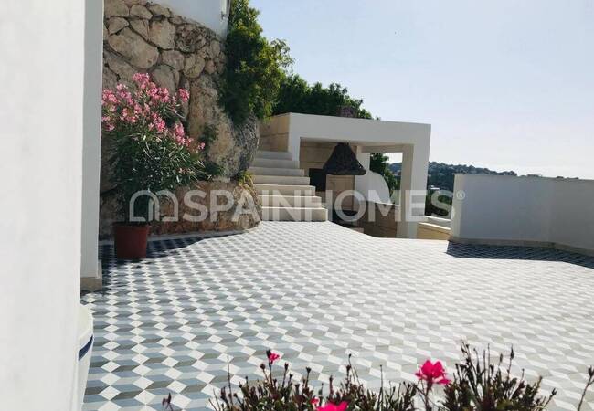 Javea Alicante'nin Mükemmel Konumunda Deniz Manzaralı Villa 16