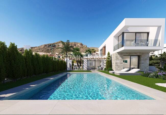Alicante Finestrat'ta Havuzlu ve Deniz Manzaralı Villalar 3