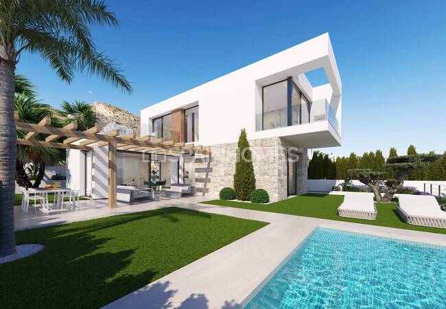Alicante Finestrat'ta Havuzlu ve Deniz Manzaralı Villalar 1