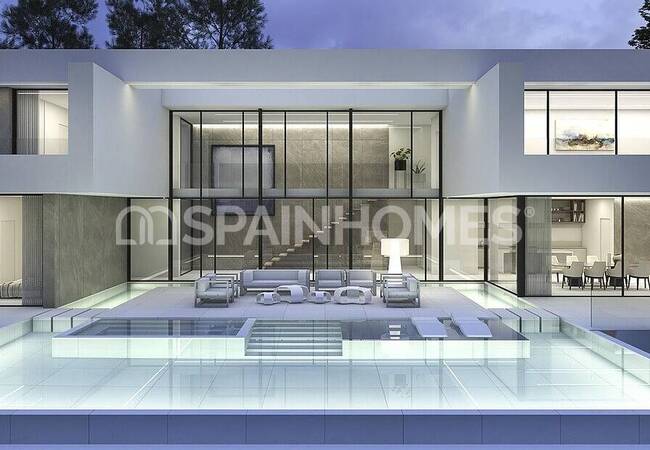 Sea View Villa with a Pool and Terraces in Moraira Alicante