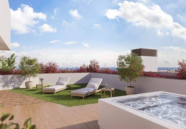 New Apartments in a Complex with Rooftop Pool in Alicante