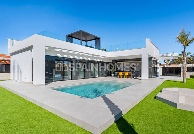 Villen Im Bungalow-stil In Algorfa Castillo De Montemar