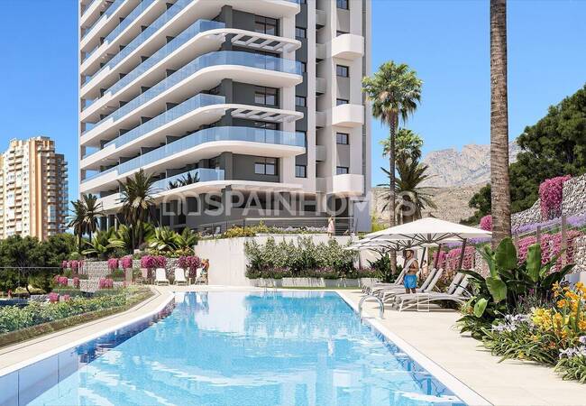 Benidorm'da Sahile Yakın Konumda Lüks Site İçinde Daireler 3