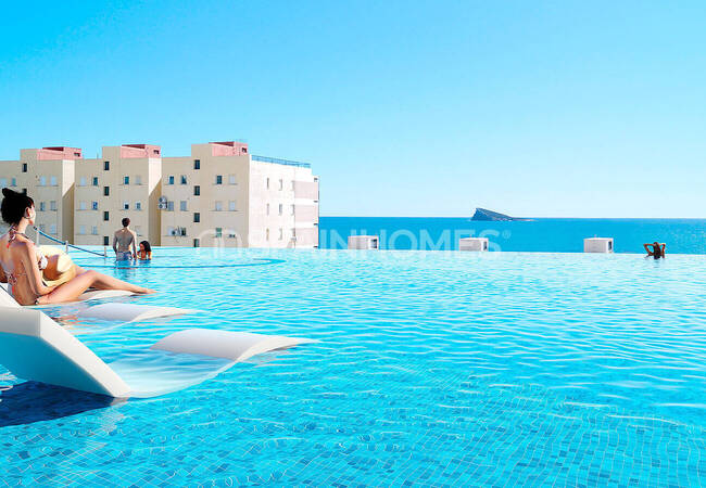Tranquil Sea View Apartments in Benidorm Alicante