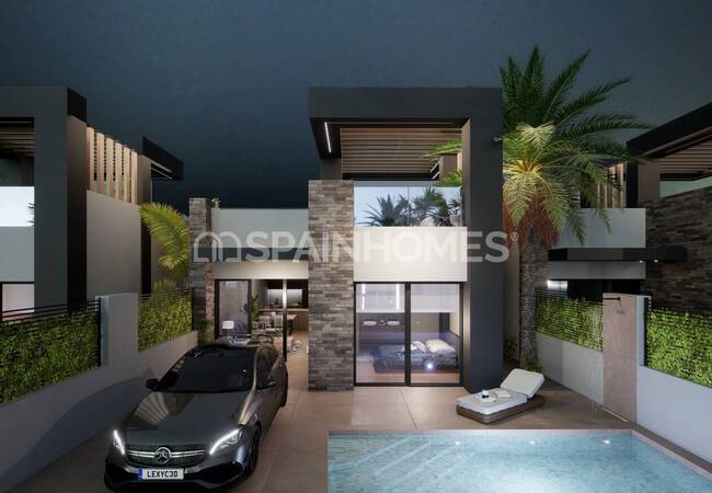 San Fulgencio Alicante'da Bahçeli ve 3 Yatak Odalı Villalar 8