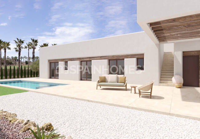 Stylish Villas with Rooftop Solariums and Pools in Algorfa