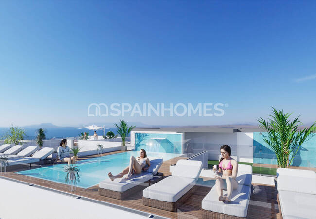 Torrevieja'da Çatı Havuzlu Sitede Satılık Daireler 10