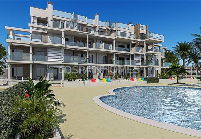 Rymliga Lägenheter Nära Stranden I Denia Alicante