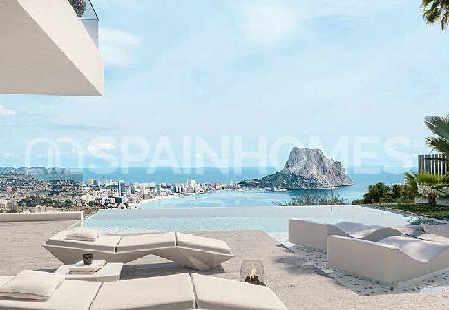 Villa Independiente Con Vistas Al Mar Y Piscina En Alicante Calpe