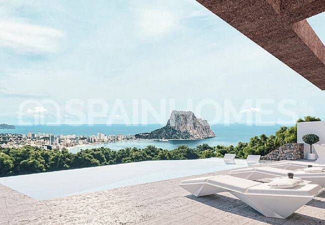 Casa De 4 Dormitorios Con Vistas Al Mar En Calpe Alicante