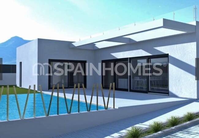 Detached Sea-view House with Pool in Polop Alicante 1